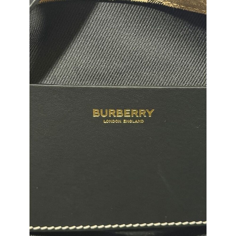 Burberry Ashby Check Bucket Bag 8102171 Beige/Black - Picture 8 of 9